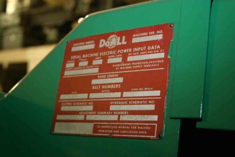 12" X 16" DoAll C-80 Horizontal Band Saw